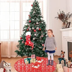 Selwo 120 Cm Kerstboom Deken, Kerstboom Rokken, Kerstdecoratie, Kerstboom, Kerstdecoratie, Kerstboom, Kerstdecoratie, Kerstboomrok Fashion