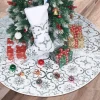 Selwo 120 Cm Kerstboomdeken, Witte Kerstboomrok, Kerstdeken Met Kerstkous, Ronde Kerstboomdeken Voor Kerstversiering, Kerstmis, Woondecoratie, Kerstdecoratie Sale