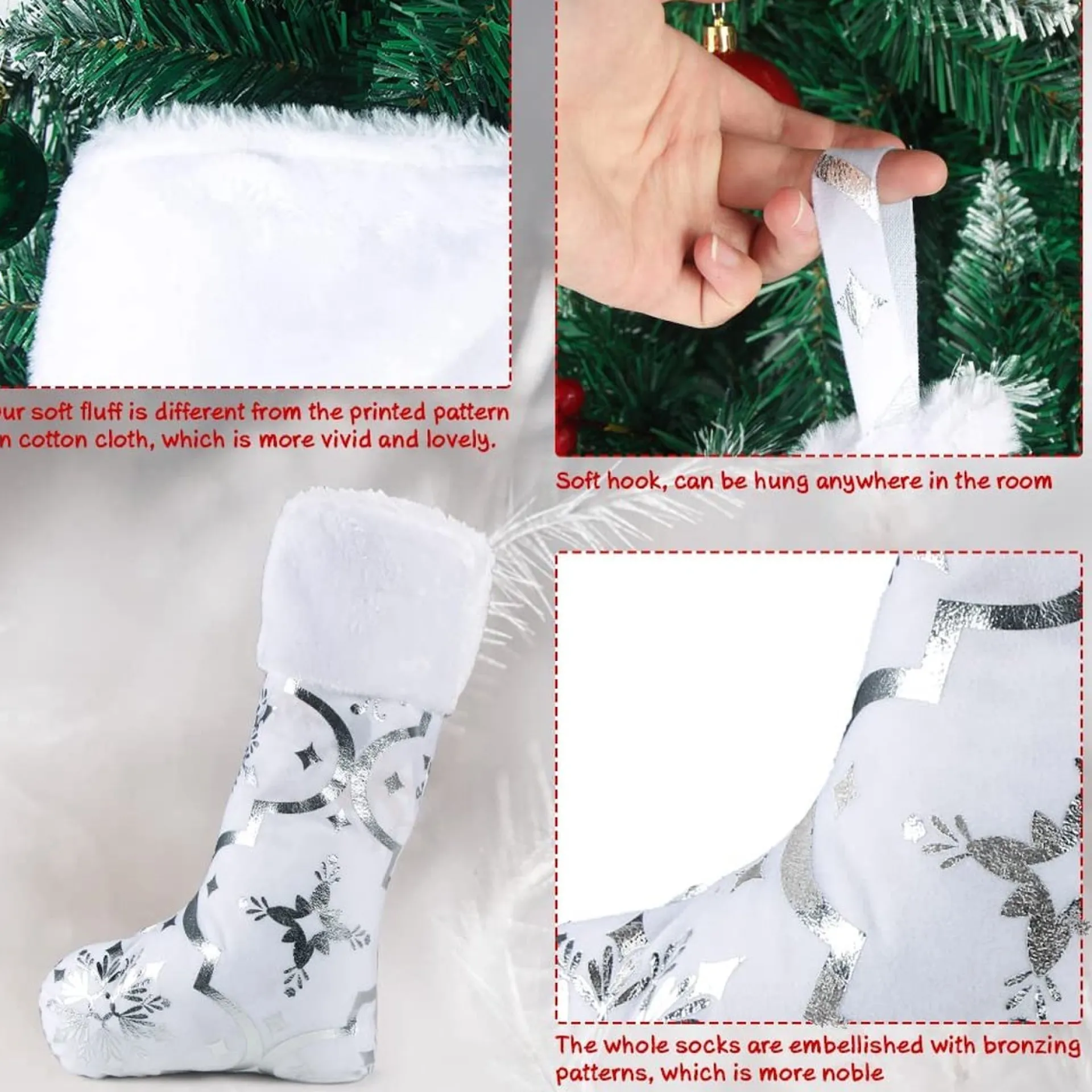 Selwo 120 Cm Kerstboomdeken, Witte Kerstboomrok, Kerstdeken Met Kerstkous, Ronde Kerstboomdeken Voor Kerstversiering, Kerstmis, Woondecoratie, Kerstdecoratie Sale