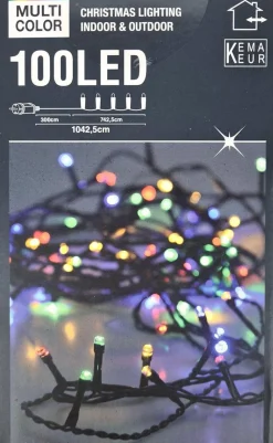 Merkloos 100 Led Lichtsnoer - Indoor & Outdoor - Multicolor - Kerstverlichting - 10 Meter Cheap