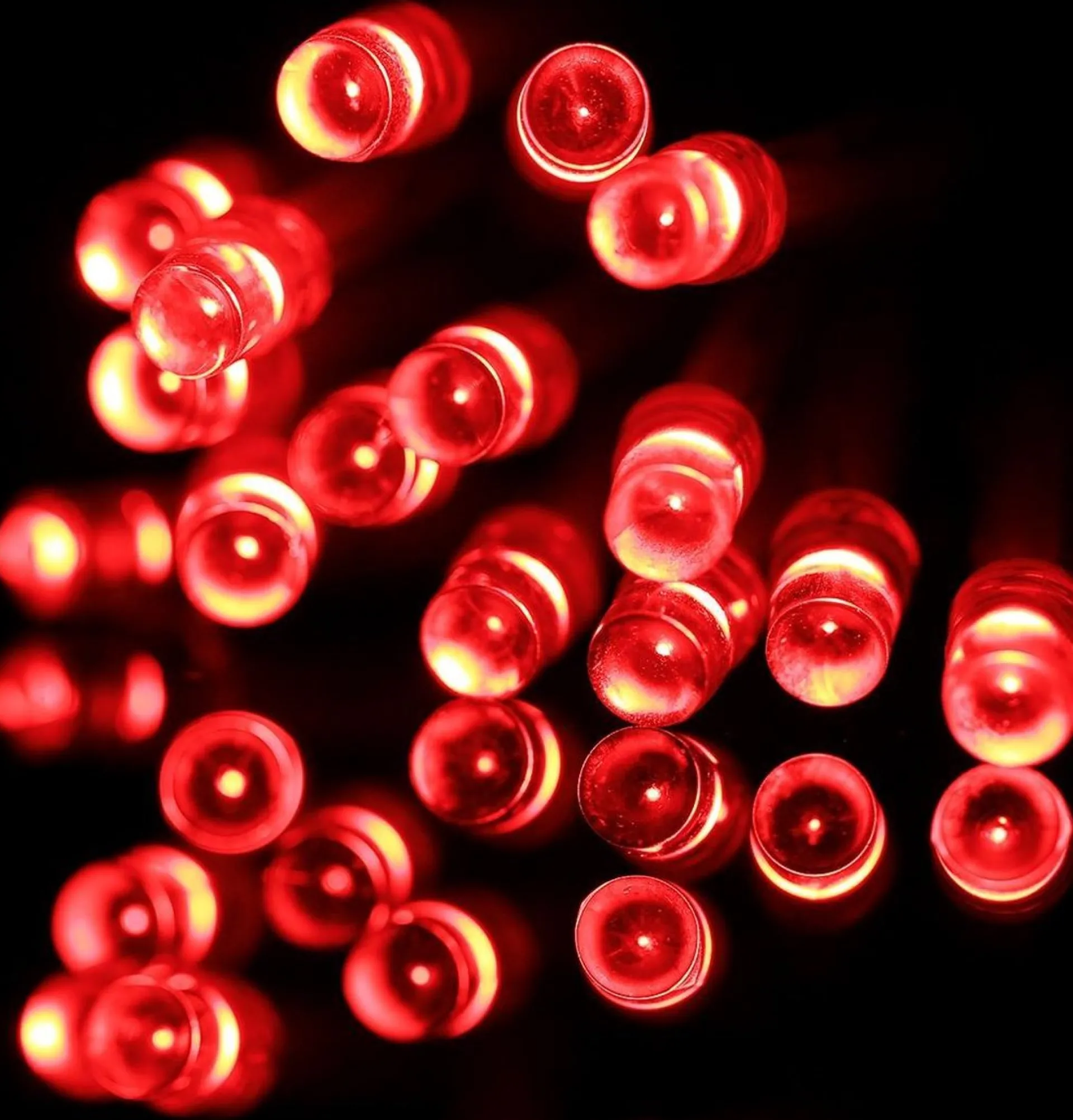 Merkloos 3 M Lichtslingerversierlicht, Voor Kerstfeest, 30 Led's, 2-Modus Flitser, Op Batterijen (Rood Licht) Flash Sale