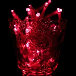 Merkloos 3 M Lichtslingerversierlicht, Voor Kerstfeest, 30 Led's, 2-Modus Flitser, Op Batterijen (Rood Licht) Flash Sale