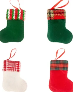 Merkloos Kerstsokken>2023 Nieuwe 4 Stuks Kerstmis Kerst Cadeautjes Kerstsokken Kerstdecoratie Kerstversiering Woonkamer Binnen