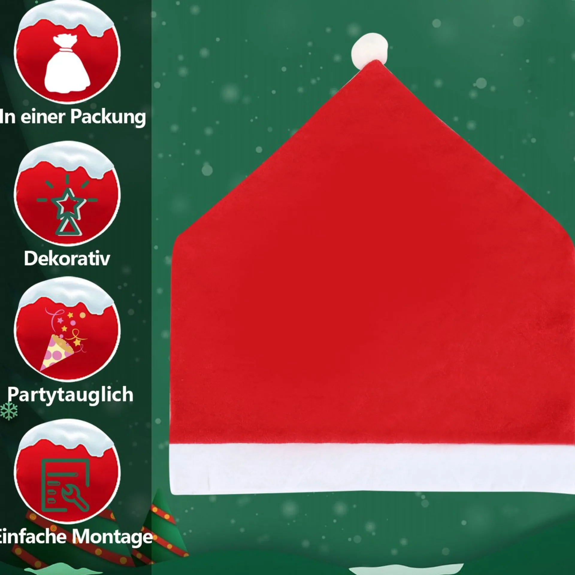 Merkloos 12 Stuks En 12 Kerstballen Decoratie-Kerst Stoelhoes, Feestelijke Stoelhoes Feest Stoelhoes. Outlet