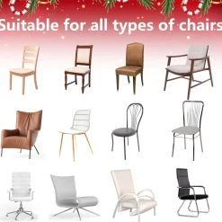 Merkloos 12 Stuks En 12 Kerstballen Decoratie-Kerst Stoelhoes, Feestelijke Stoelhoes Feest Stoelhoes. Outlet