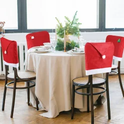 Merkloos 12 Stuks En 12 Kerstballen Decoratie-Kerst Stoelhoes, Feestelijke Stoelhoes Feest Stoelhoes. Outlet