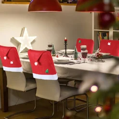Merkloos 12 Stuks En 12 Kerstballen Decoratie-Kerst Stoelhoes, Feestelijke Stoelhoes Feest Stoelhoes. Outlet