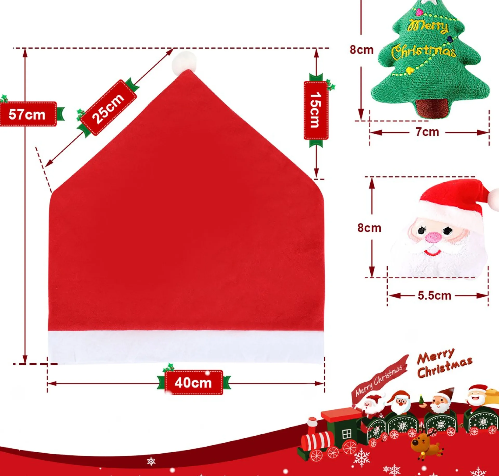 Merkloos 12 Stuks En 12 Kerstballen Decoratie-Kerst Stoelhoes, Feestelijke Stoelhoes Feest Stoelhoes. Outlet