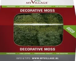 Merkloos Kerststukjes>4 Stuks Rendiermos Donkergroen 50 G