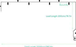 AGM Lichtsnoer Buiten En Binnen - 20 Meter - 200 Led - Met Usb Stekker En Afstandbediening - Sfeerverlichting - Lichtslinger - Lampjes Slinger - Fairy Lights - Kerstversiering - Kerstboom Verlichting - Ip54 Store