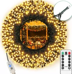 AGM Lichtsnoer Buiten En Binnen - 30 Meter - 300 Led - Met Usb Stekker En Afstandbediening - Sfeerverlichting - Lichtslinger - Lampjes Slinger - Fairy Lights - Kerstversiering - Kerstboom Verlichting - Ip54 Cheap