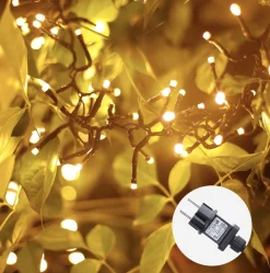 Aigostar Led Lichtsnoer - Lichtslinger - Led Lampjes Slinger - 7,5 Watt - 500 Leds - 10M - Warm Wit - Ip44 New