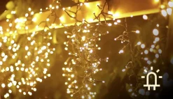 Aigostar Led Lichtsnoer - Lichtslinger - Led Lampjes Slinger - 7,5 Watt - 500 Leds - 10M - Warm Wit - Ip44 New