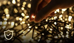 Aigostar Led Lichtsnoer - Lichtslinger - Led Lampjes Slinger - 7,5 Watt - 500 Leds - 10M - Warm Wit - Ip44 New