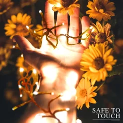 Aigostar Led Lichtsnoer - Lichtslinger - Led Lampjes Slinger - 7,5 Watt - 500 Leds - 10M - Warm Wit - Ip44 New