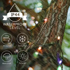 Aigostar 10Vrf Kerstboomverlichting - Tuinverlichting - Energie Lichtsnoer - Partyverlichting - 100 Leds - Kerstverlichting Buiten - Lichtsnoeren - Meerdere Kleuren - 11.9M - Ip44 Discount