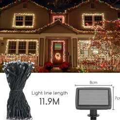 Aigostar 10Vrf Kerstboomverlichting - Tuinverlichting - Energie Lichtsnoer - Partyverlichting - 100 Leds - Kerstverlichting Buiten - Lichtsnoeren - Meerdere Kleuren - 11.9M - Ip44 Discount