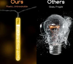 Aigostar 10Vrl Tuinverlichting Lichtsnoer - Kerstverlichting Buiten - Zonne Energie - 20 Led - Partyverlichting - 5.8M - Buiten Store