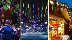 Aigostar 10Vrl Tuinverlichting Lichtsnoer - Kerstverlichting Buiten - Zonne Energie - 20 Led - Partyverlichting - 5.8M - Buiten Store