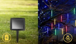 Aigostar 10Vrl Tuinverlichting Lichtsnoer - Kerstverlichting Buiten - Zonne Energie - 20 Led - Partyverlichting - 5.8M - Buiten Store