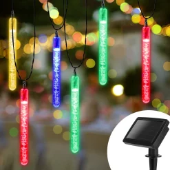 Aigostar 10Vrl Tuinverlichting Lichtsnoer - Kerstverlichting Buiten - Zonne Energie - 20 Led - Partyverlichting - 5.8M - Buiten Store