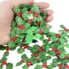 Akyol Kerststukjes> - Kerstkransversiering - Deurkrans - 50 Stuks -Bessenplant - Kerststukje Maken- Bessen - Kerst- Kerstdecoratie -Groene Decoratie - Kerstkrans- Kerstkrans – Planten – Versiering - Kerst Decoratie - Decoratie Kerst - Tafel Decoratie Voor Kers