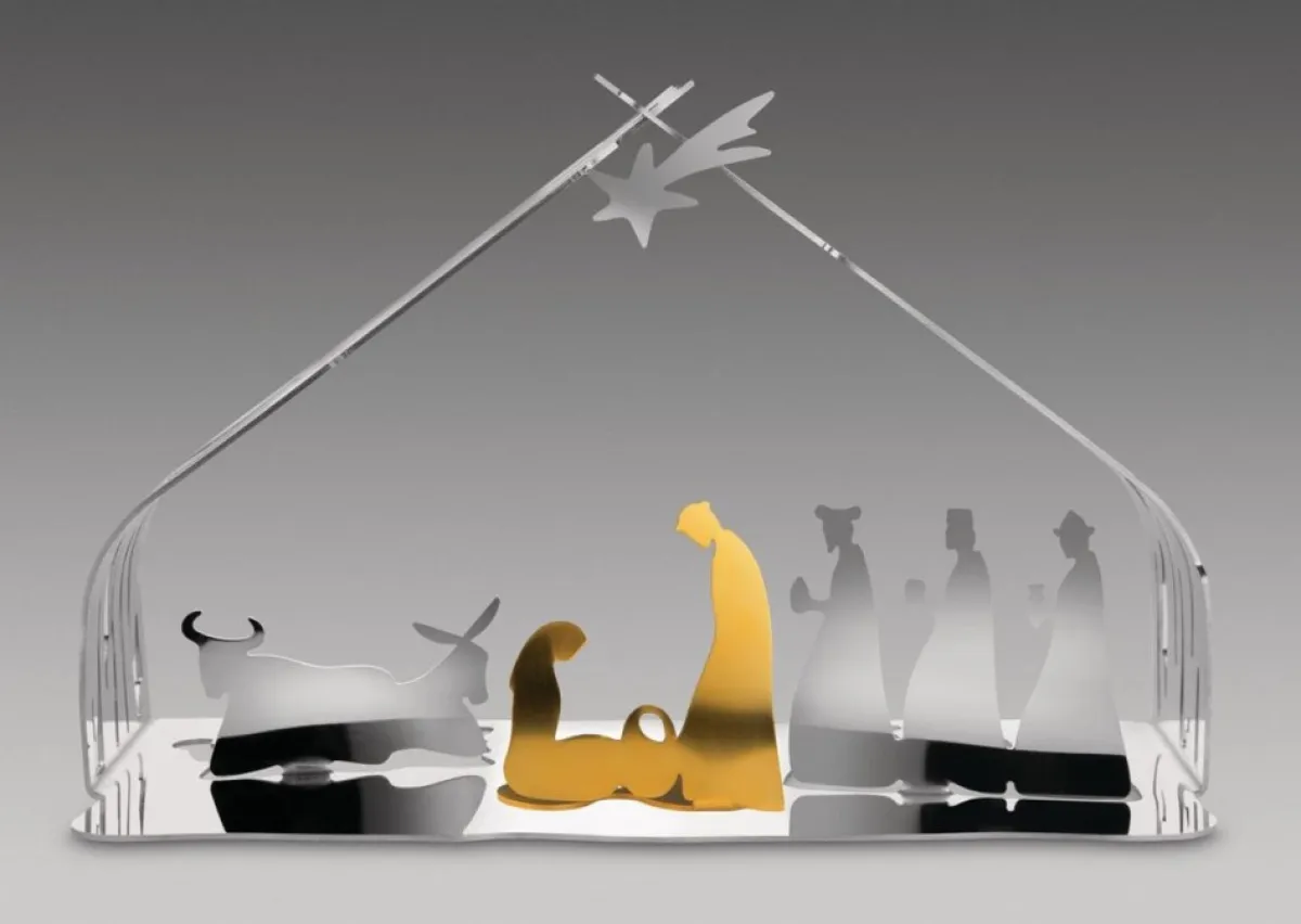 Alessi Kerststallen> Bark For Christmas Sfeerlichtje Kerststal