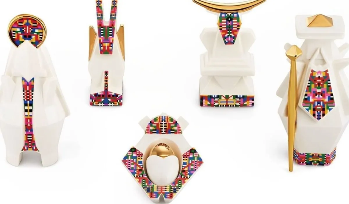 Alessi Kerststallen> Kerstfiguur Baby Jezus - Holyhedrics - Esa05 1 - Door Elena Salmistraro