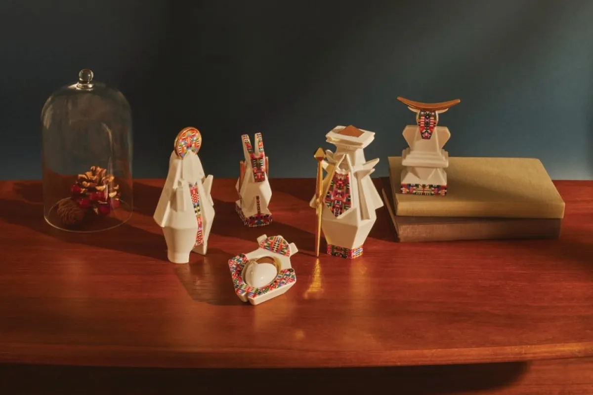 Alessi Kerststallen> Kerstfiguur Baby Jezus - Holyhedrics - Esa05 1 - Door Elena Salmistraro