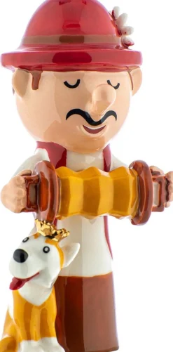 Alessi Kerststallen> Kerstfiguur Happy Eternity Baby Accordionist Agj01/9