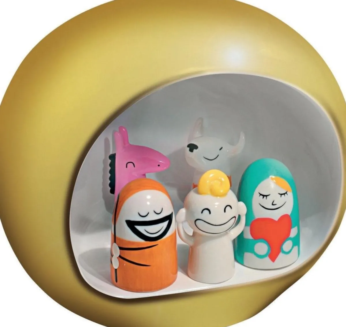 Alessi Kerststallen> Kerststal Statuette Presepe Goud