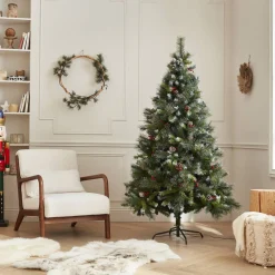 Aliceu0027s Garden Alice's Garden|Deluxe Kunstkerstboom Fringant | 180 Cm| Incl. Verlichting, Decoraties En Voet Fashion