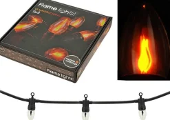 Merkloos Ambiance Vlamverlichting Met 10 Lampjes Voor Buiten Fashion