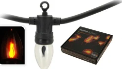 Merkloos Ambiance Vlamverlichting Met 10 Lampjes Voor Buiten Fashion