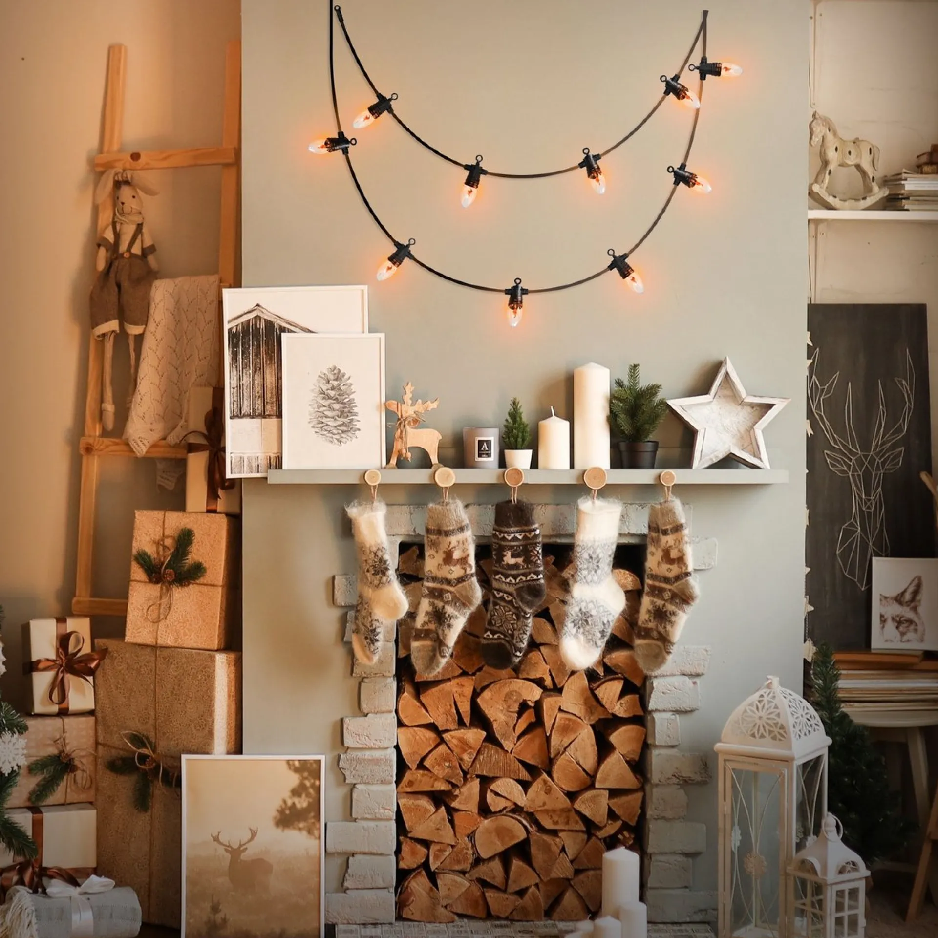 Merkloos Ambiance Vlamverlichting Met 10 Lampjes Voor Buiten Fashion