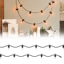 Merkloos Ambiance Vlamverlichting Met 10 Lampjes Voor Buiten Fashion