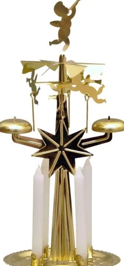 Angel Chimes Kerstmolen - Inclusief 4 Kaarsjes - Kerst Engeltjes - Originele Zweedse Best Sale