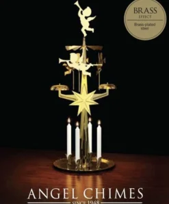 Angel Chimes Kerstmolen - Inclusief 4 Kaarsjes - Kerst Engeltjes - Originele Zweedse Best Sale