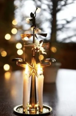 Angel Chimes Kerstmolen - Inclusief 4 Kaarsjes - Kerst Engeltjes - Originele Zweedse Best Sale