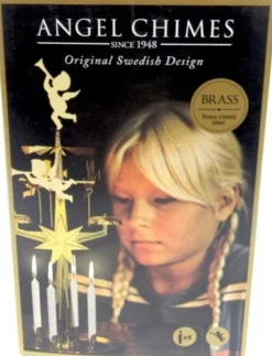 Angel Chimes Kerstmolen - Inclusief 4 Kaarsjes - Kerst Engeltjes - Originele Zweedse Best Sale