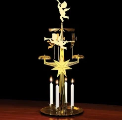 Angel Chimes Kerstmolen - Inclusief 4 Kaarsjes - Kerst Engeltjes - Originele Zweedse Best Sale