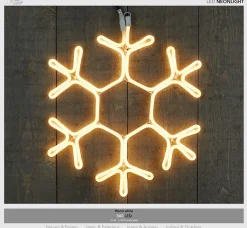 Anna's Collection Anna Collection Verlichte Sneeuwvlok - Figuur - 51 Cm - Neon Led - Kerstverlichting Flash Sale