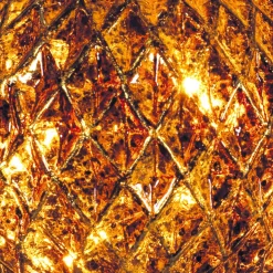 Anna's Collection Anna Collection Verlichte Kerstballen -2X St- Antiek Goud -15 Cm -Glas -Warm Wit Hot