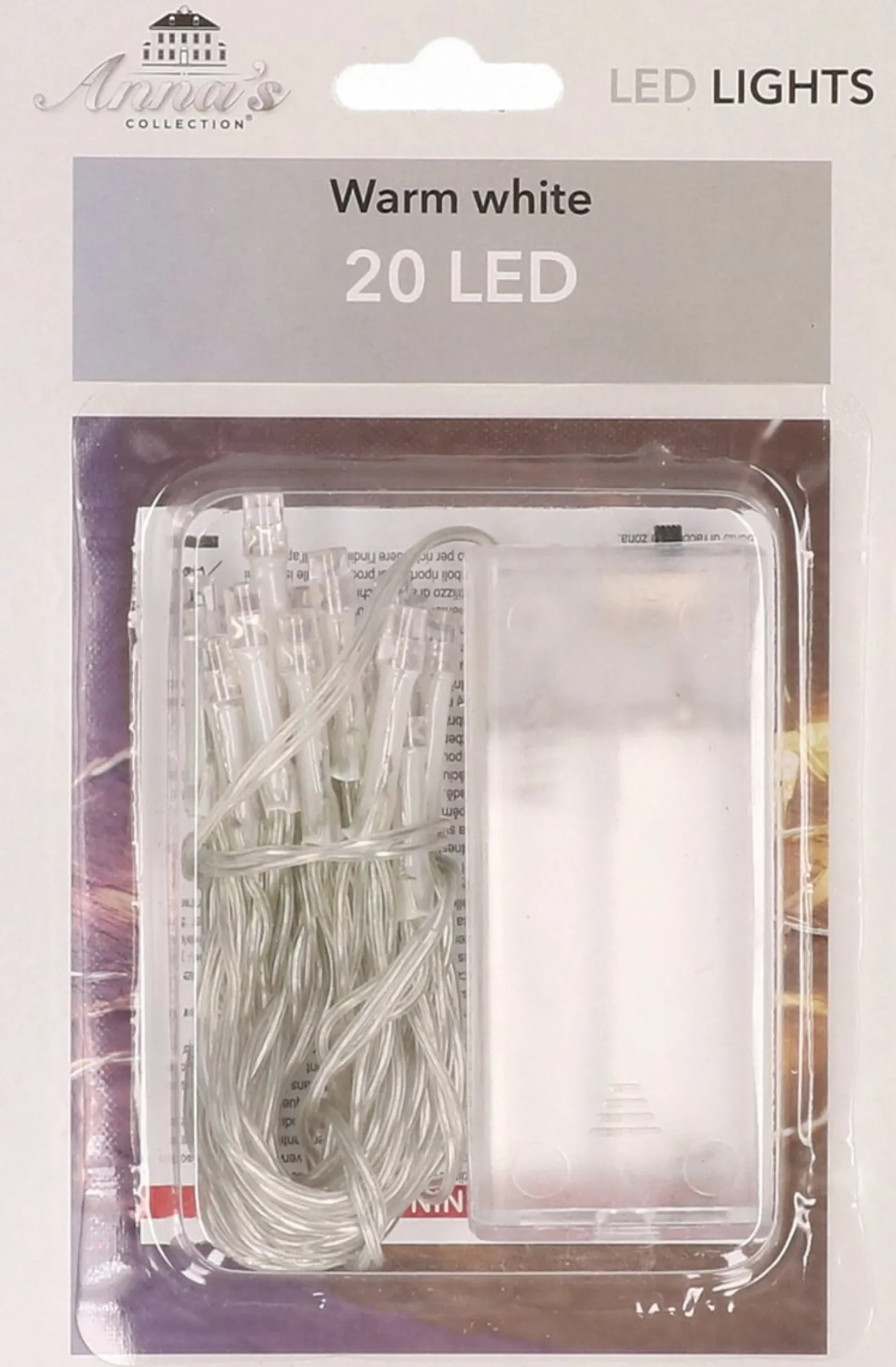 Merkloos Anna's Collection Kerstverlichting - Warm Wit - 20 Led Lampjes - 200 Cm Clearance