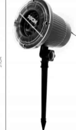 Ariko Led Lichteffect Projector - Sneeuwvlokken - Outdoor Ip44 Ip65 - Metaal - Kantelbaar - In Hoogte Verstelbaar (Bij Installatie) - Netstroom Outlet