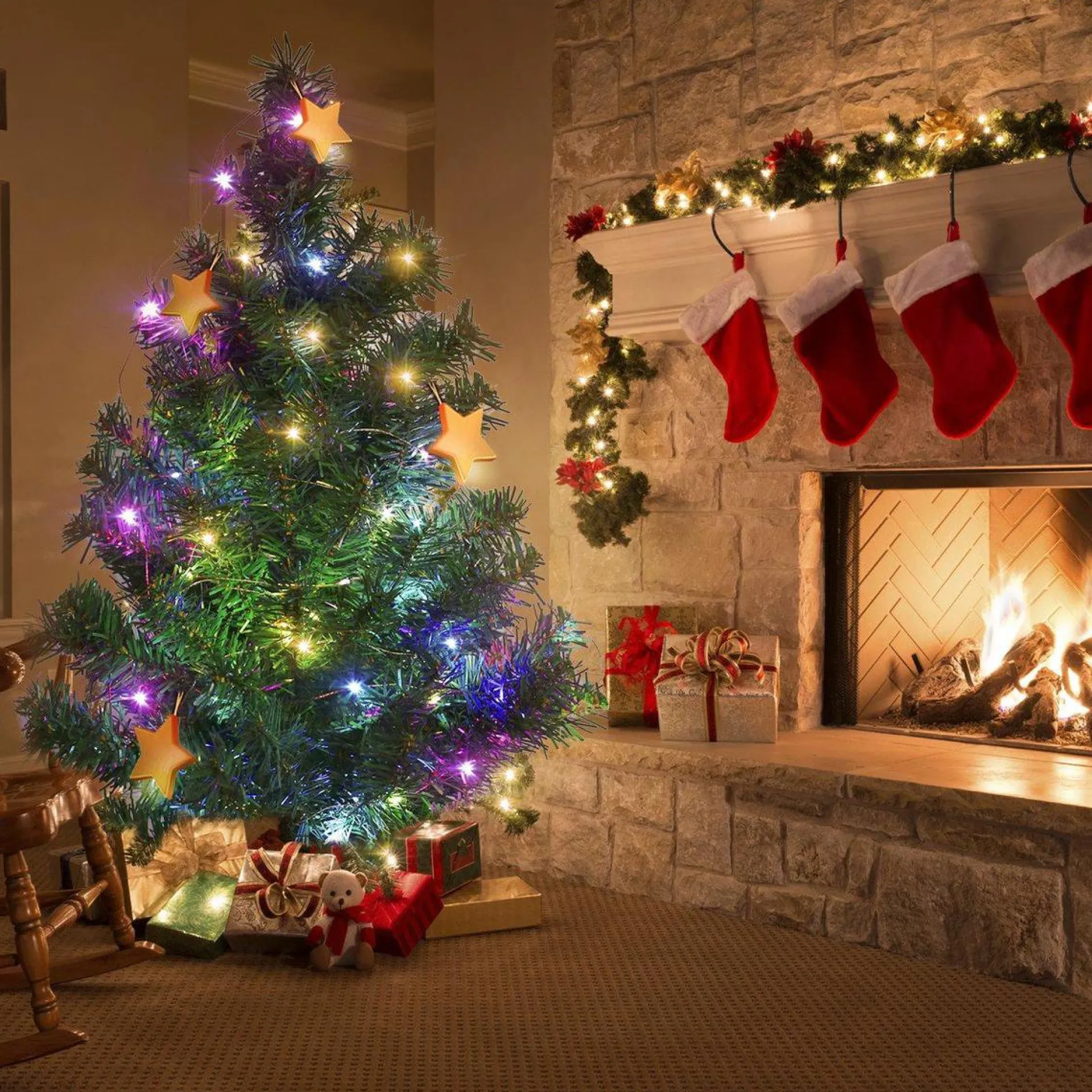 Aukey Lt-Ss3 Lichtslingers, 10 Standen 10 Meter 100Leds Kerstverlichting Waterdichte Koperdraad Met Afstandsbediening En Kleurwissel Voor Tuin, Bruiloft, Feest, Binnen, Buiten (Rgb) Online