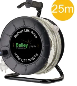 Bailey Bai Robust Led Rope Ho - 25M - 760Lm/M - Wit - Ip65 Op Kabelhaspel - Incl. Ac/Dc Adapter Hot