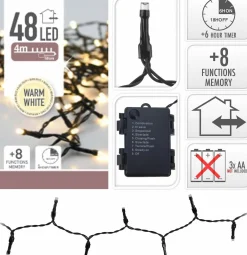 S.I.A. Batterijverlichting 4Mtr 48L Wwit Clearance