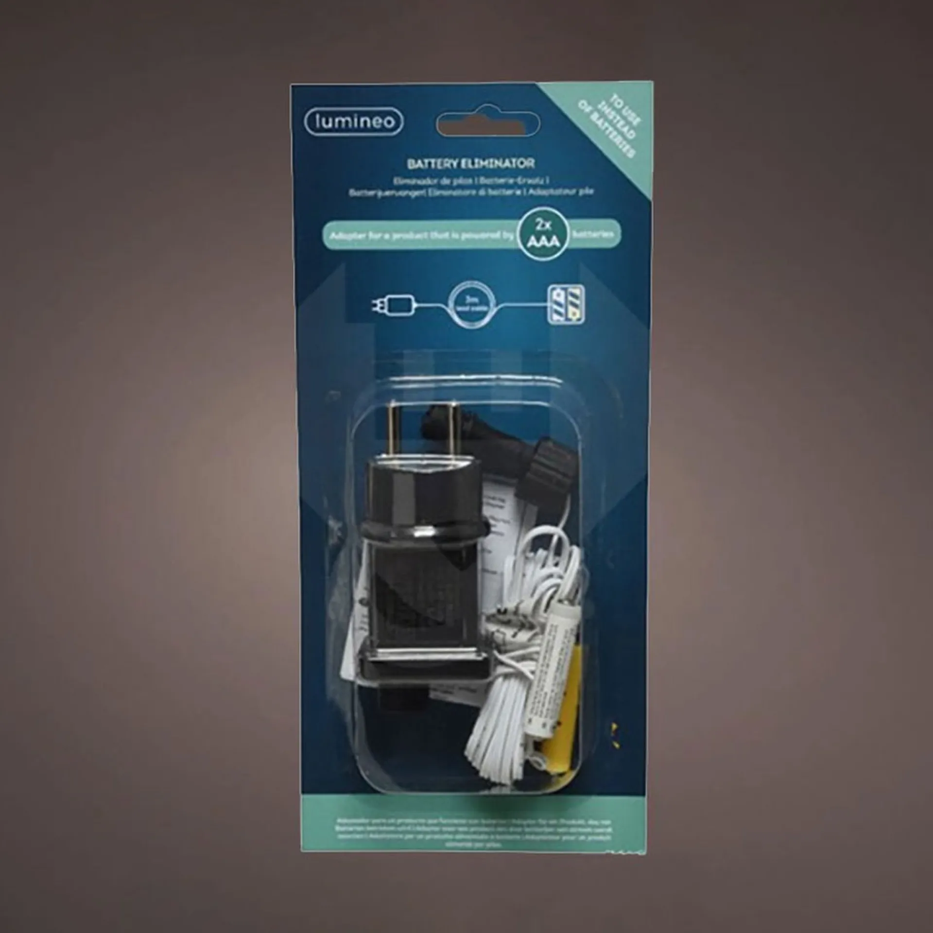 Lumineo Batterijvervanger - 2X A Batteries - 3 Meter Kabel - Voor Binnen Shop