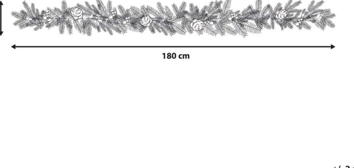 Beliani Guirlandes> Whitehorn - Guirlande - Groen - Pvc